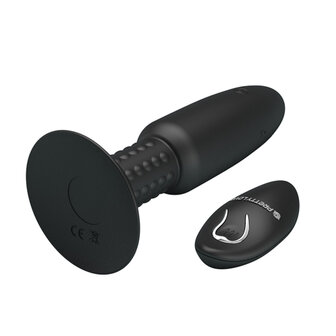 Vibrierender Butt Plug mit rotierenden Perlen