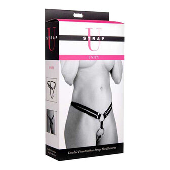 Strap-on Harness f&uuml;r doppelte Penetration